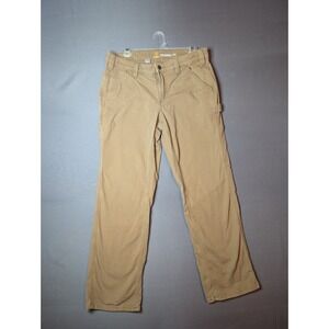 Carhartt Rugged Flex Original Fit‎ Work Pants Womens 8S Beige Canvas 102080